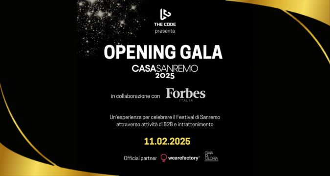 Sanremo 2025: l'Opening Gala di Casa Sanremo con Forbes e The Code