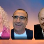 Sanremo 75: Antonella Clerici e Gerry Scotti accanto a Carlo Conti nella prima serata